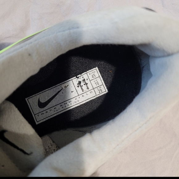 Nike Rival Track/Field Running Spike shoes Men's SZ 11 Silver neon green black - Picture 5 of 11